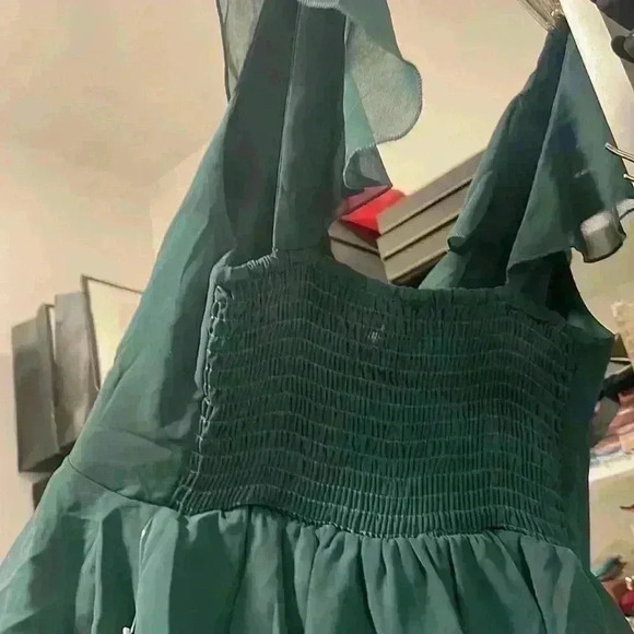 Show me your mumu- NWT Reese Ruffle Midi Dress Sz XS - Picture 10 of 12